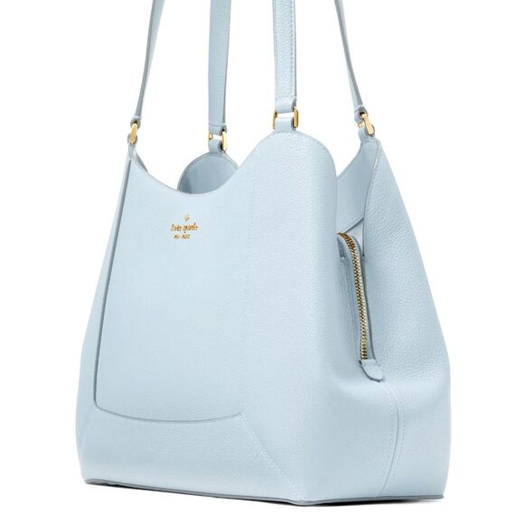 New Kate Spade Lena Large Triple Compartment Shoulder Bag Crisp Sky - Picture 2 of 5